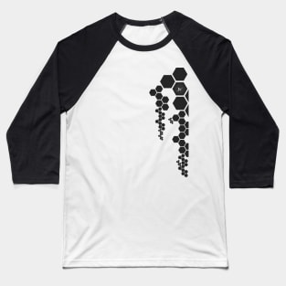 Hexagon Vines (Asymmetrical) Baseball T-Shirt